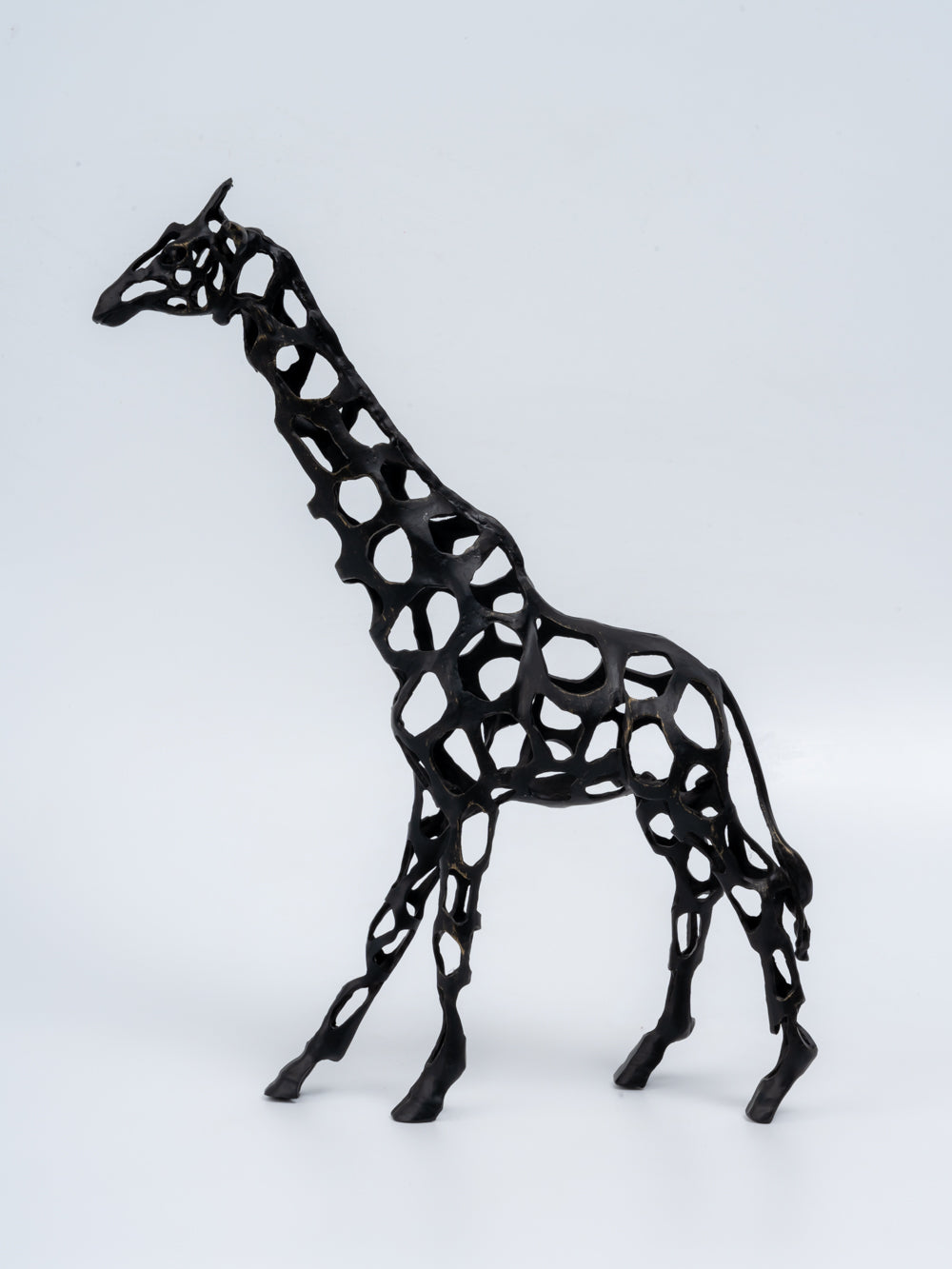 Arlo Black Abstract Giraffe Metal Sculpture