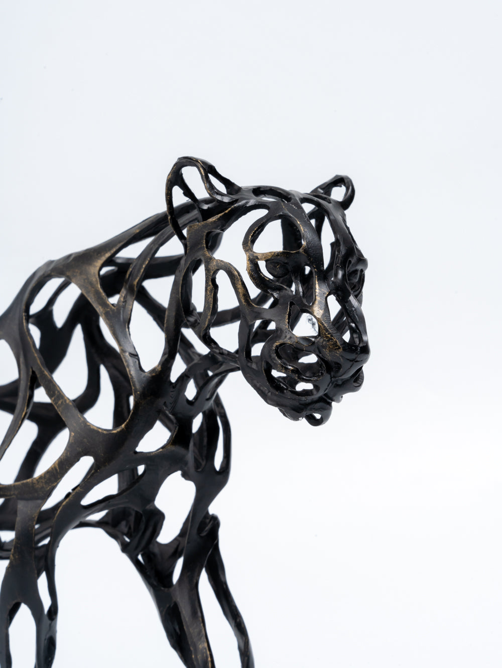 Inox Abstract Tiger Sculpture