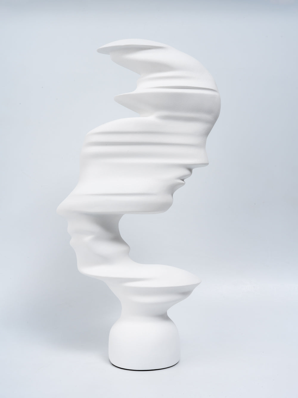 Ardyn Matte White Abstract Sculptural Face