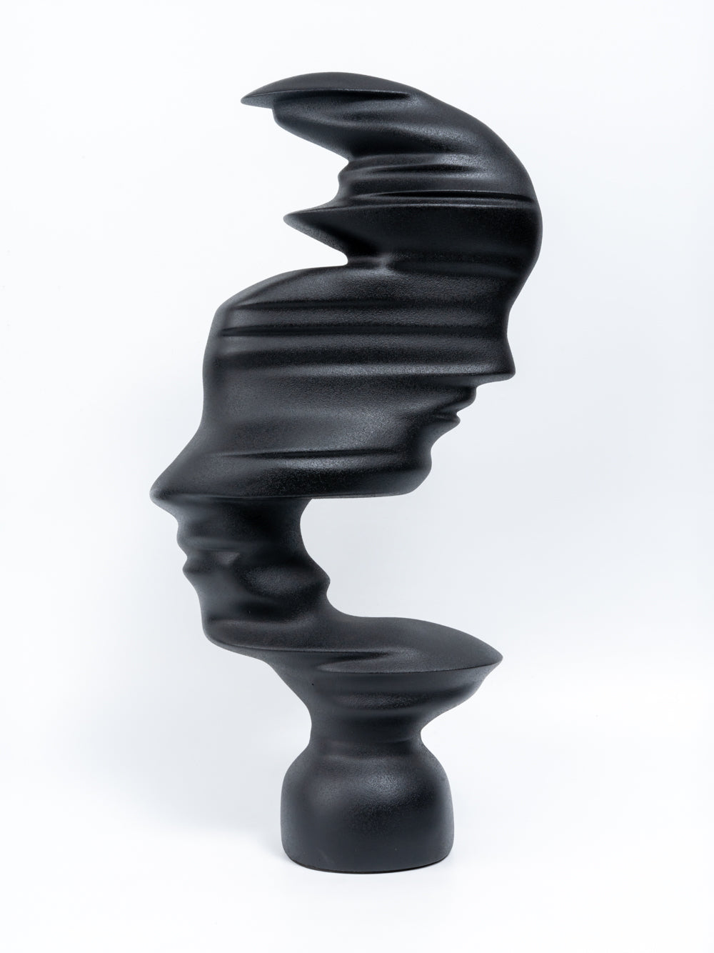 Ardyn Matte Black Abstract Sculptural Face