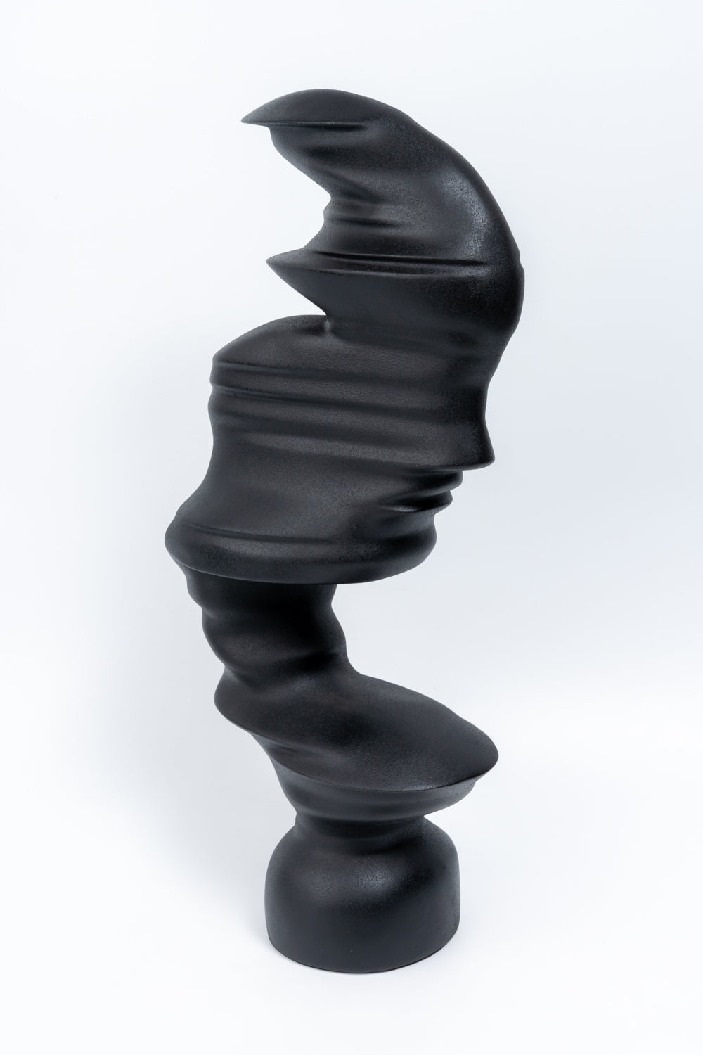 Ardyn Matte Black Abstract Sculptural Face