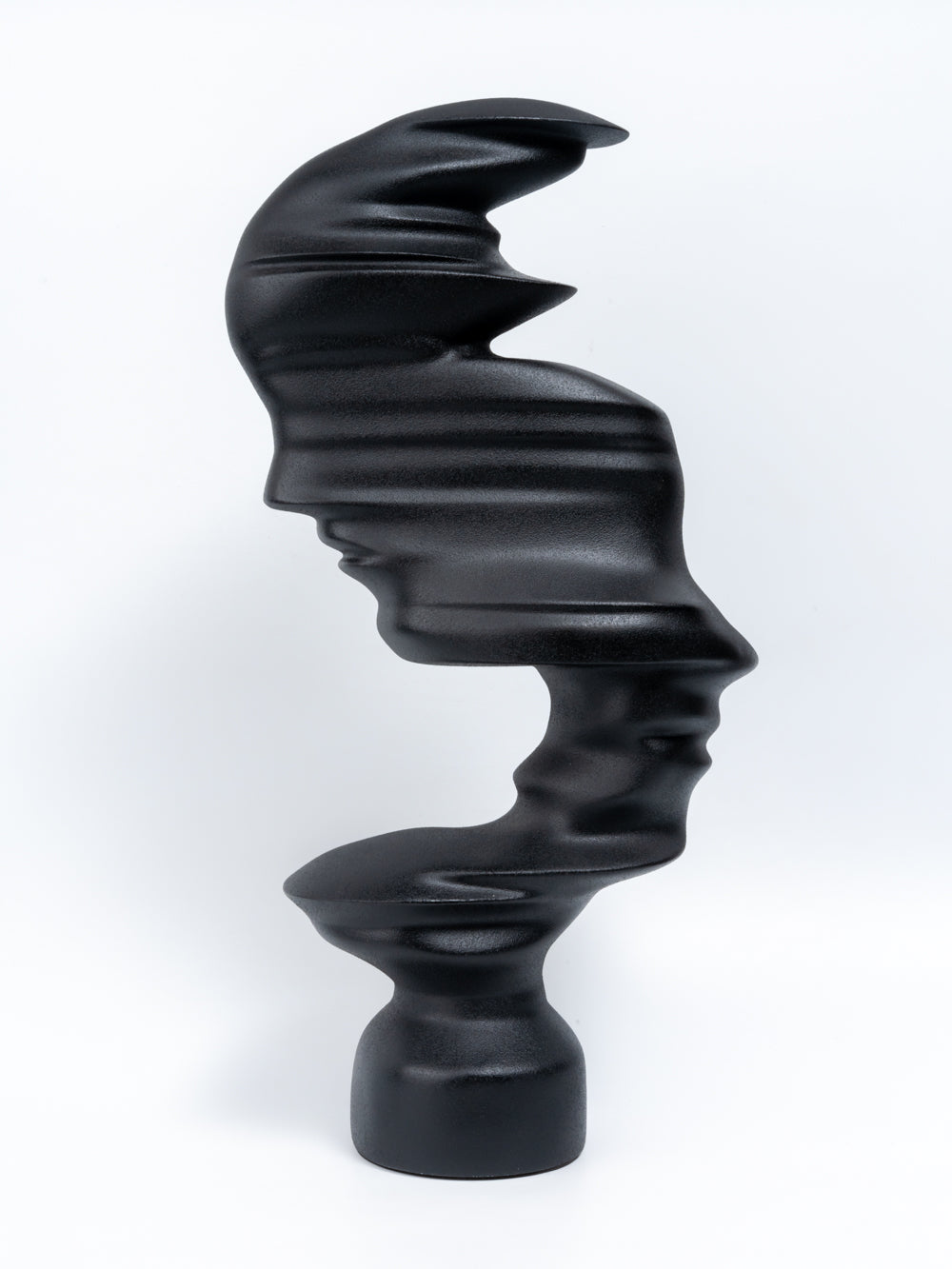 Ardyn Matte Black Abstract Sculptural Face