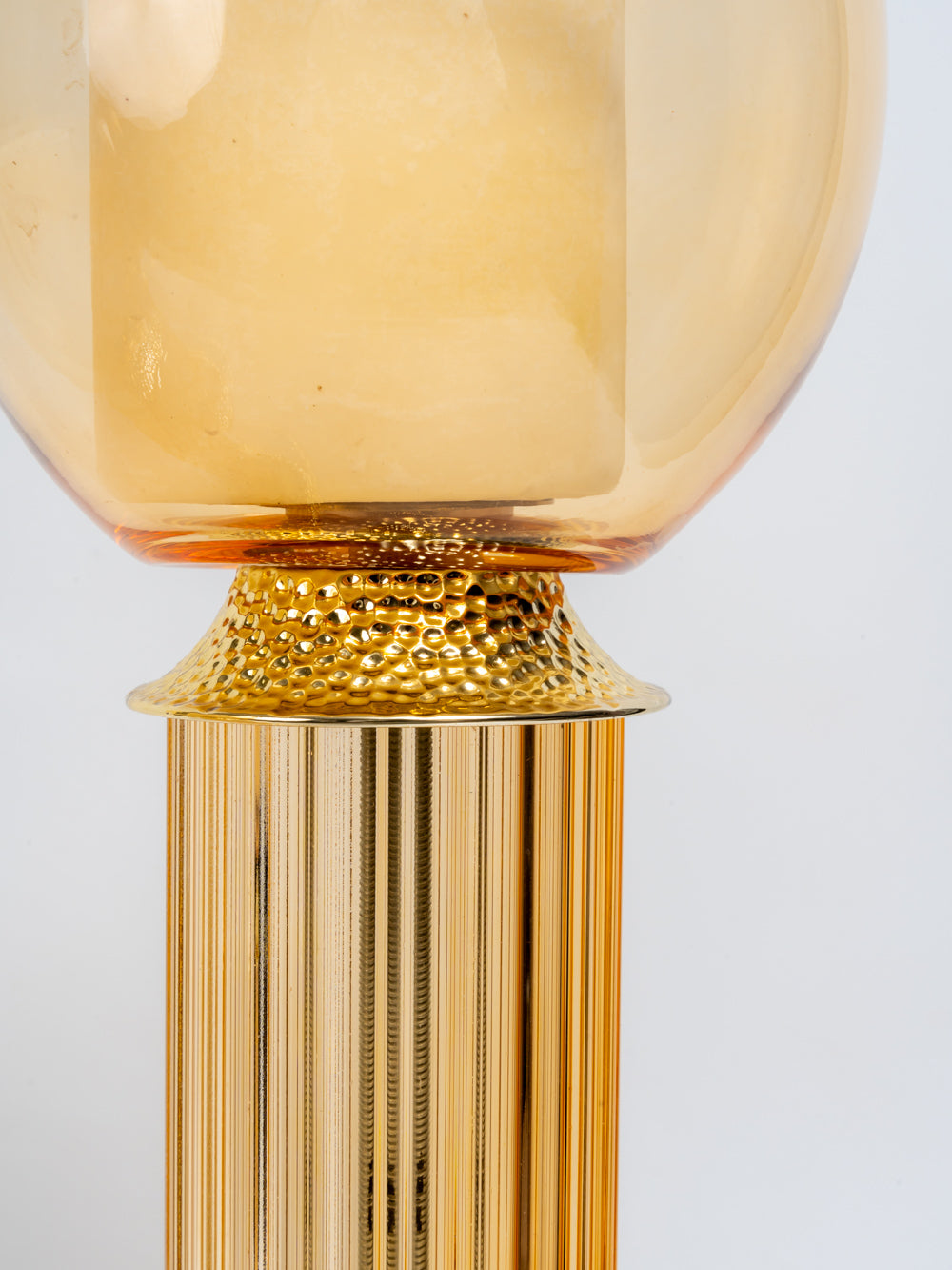 Aurora Gold Column Candle Holder Set
