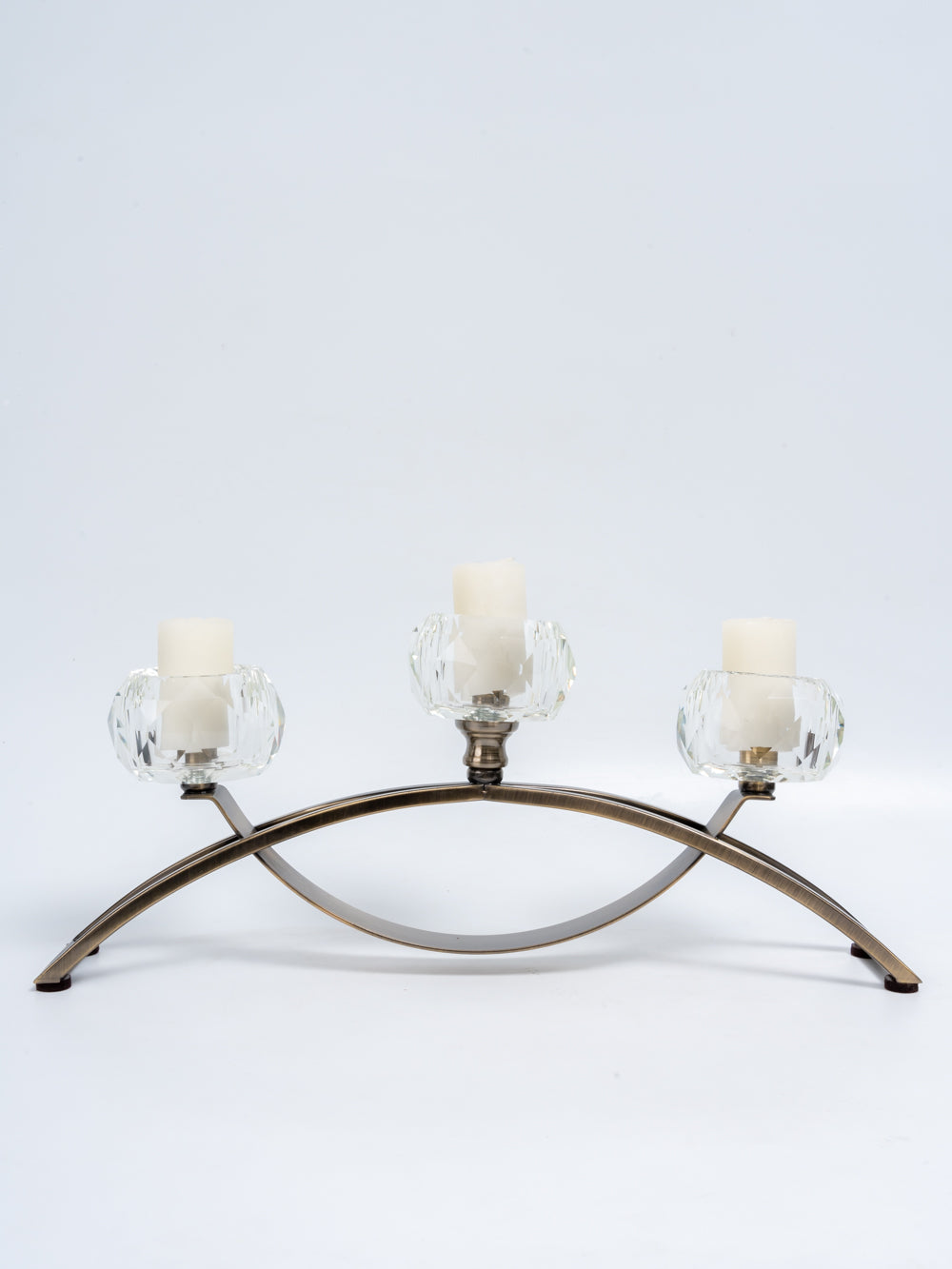 Crystal Arc Trio Candle Holder