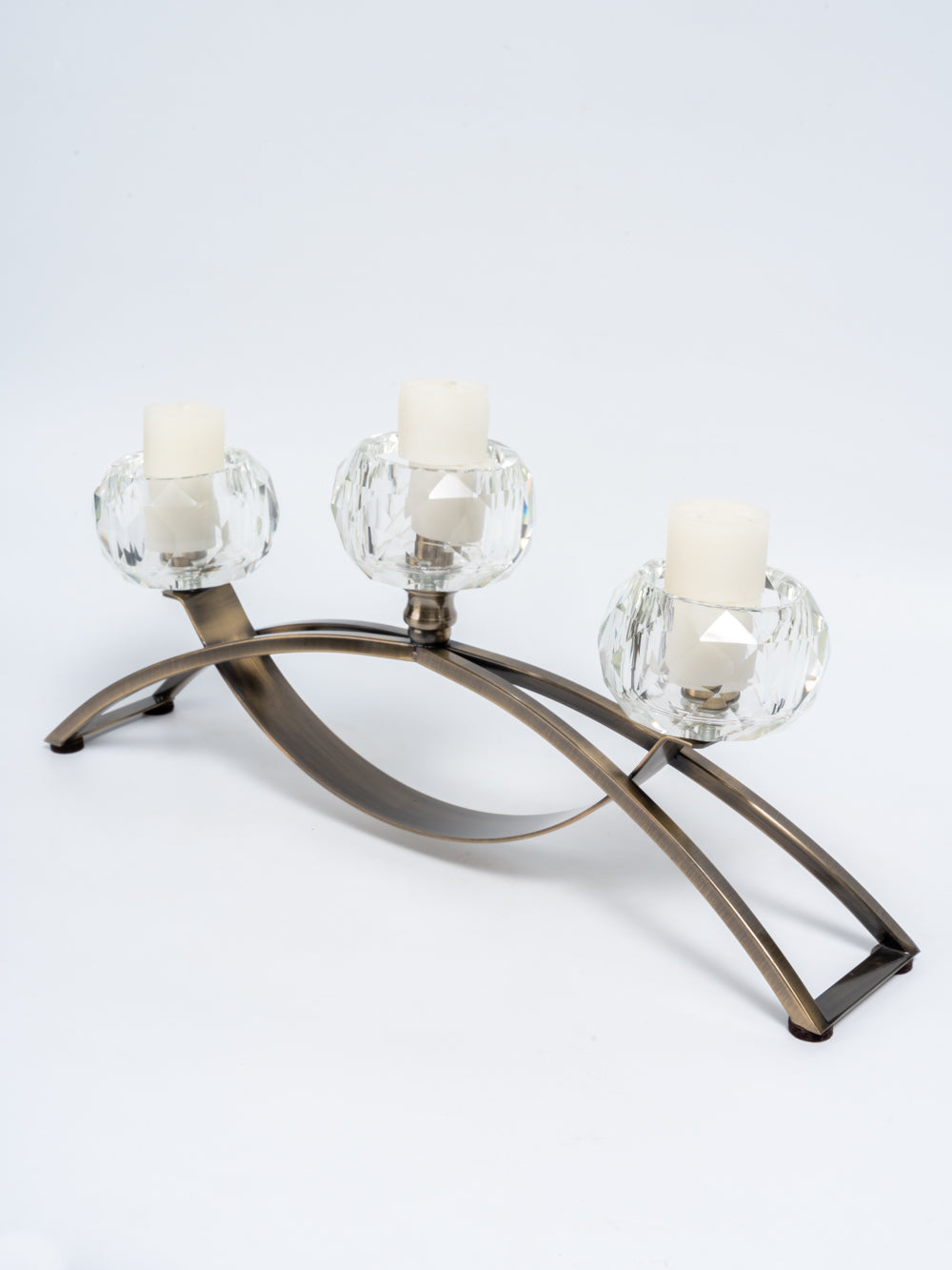 Crystal Arc Trio Candle Holder