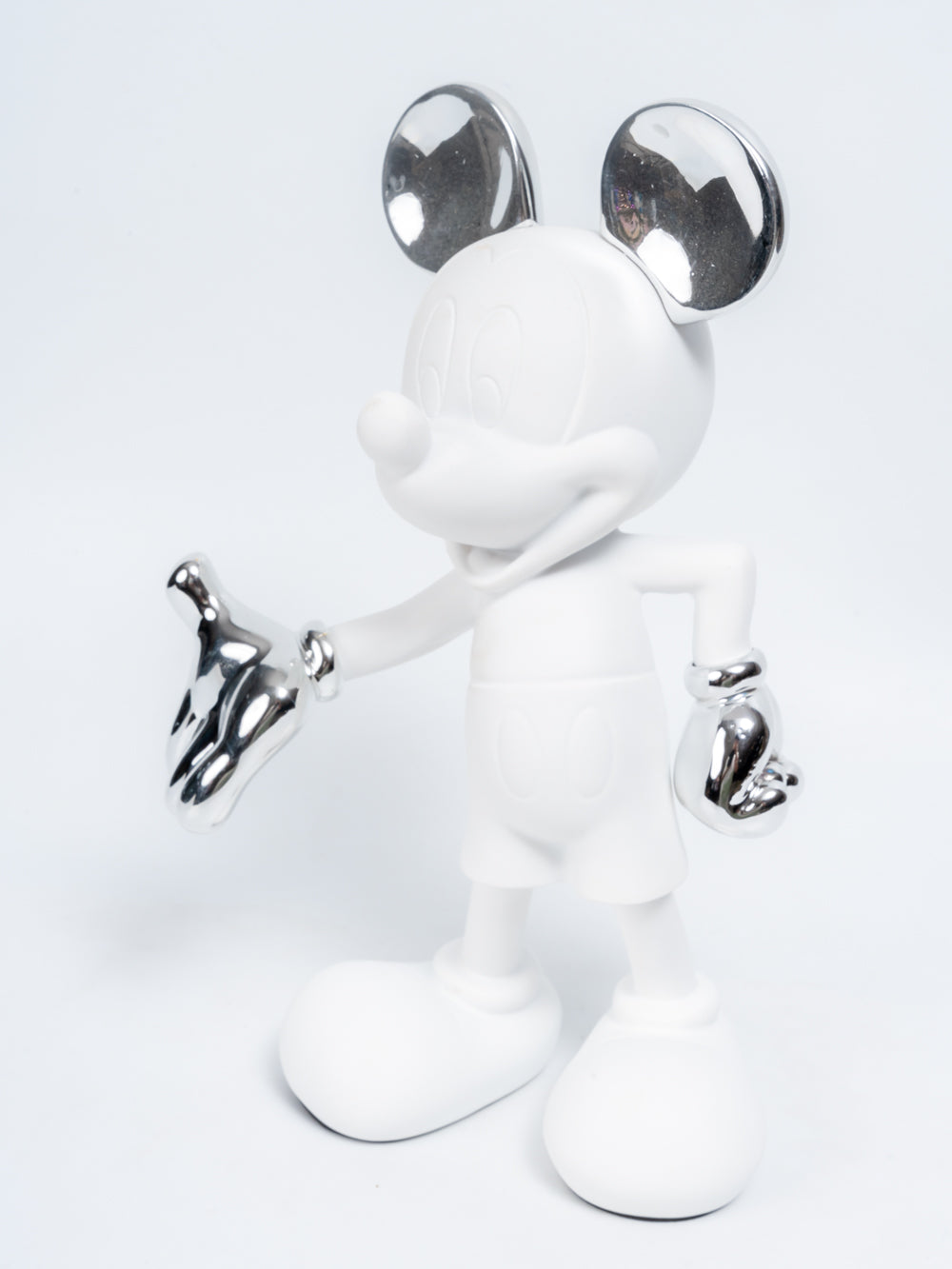 Hello Mickey White & Silver Pop Art Figurine