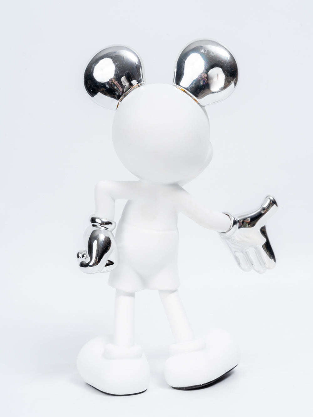 Hello Mickey White & Silver Pop Art Figurine