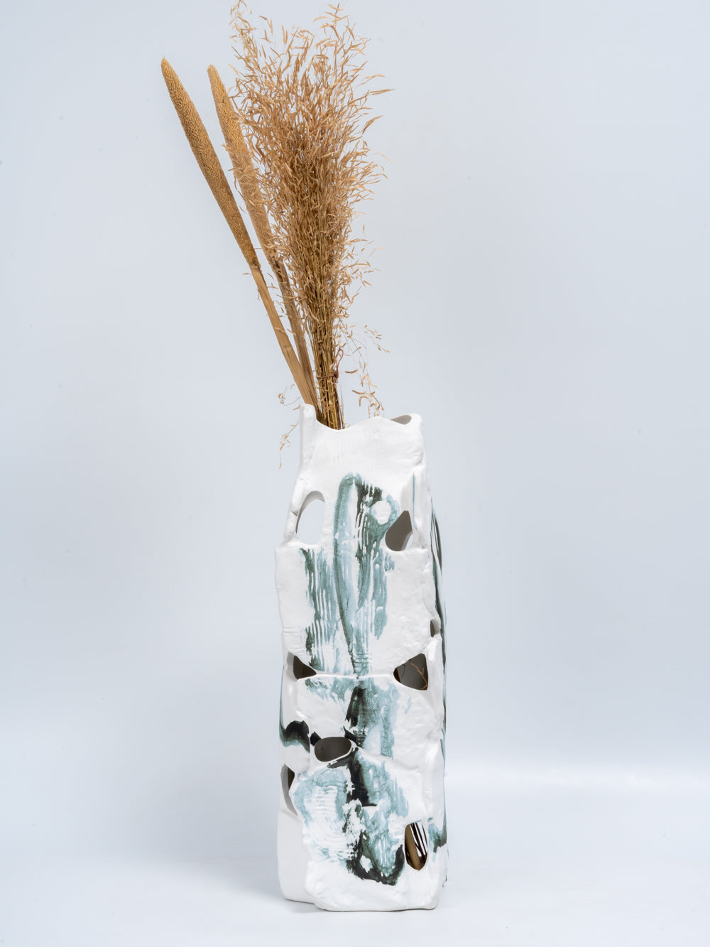 Ink Reverie Abstract Ceramic Vase
