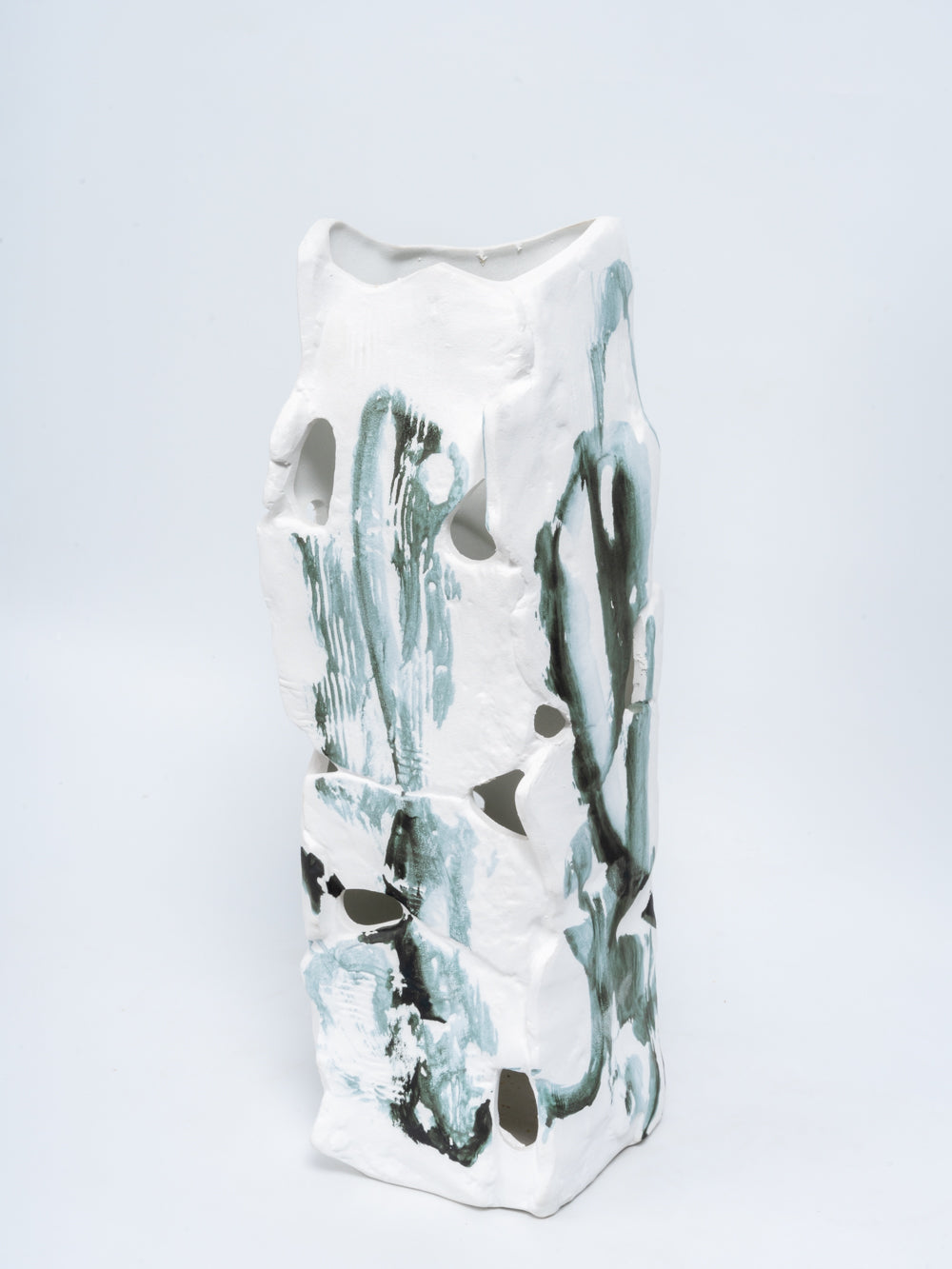 Ink Reverie Abstract Ceramic Vase