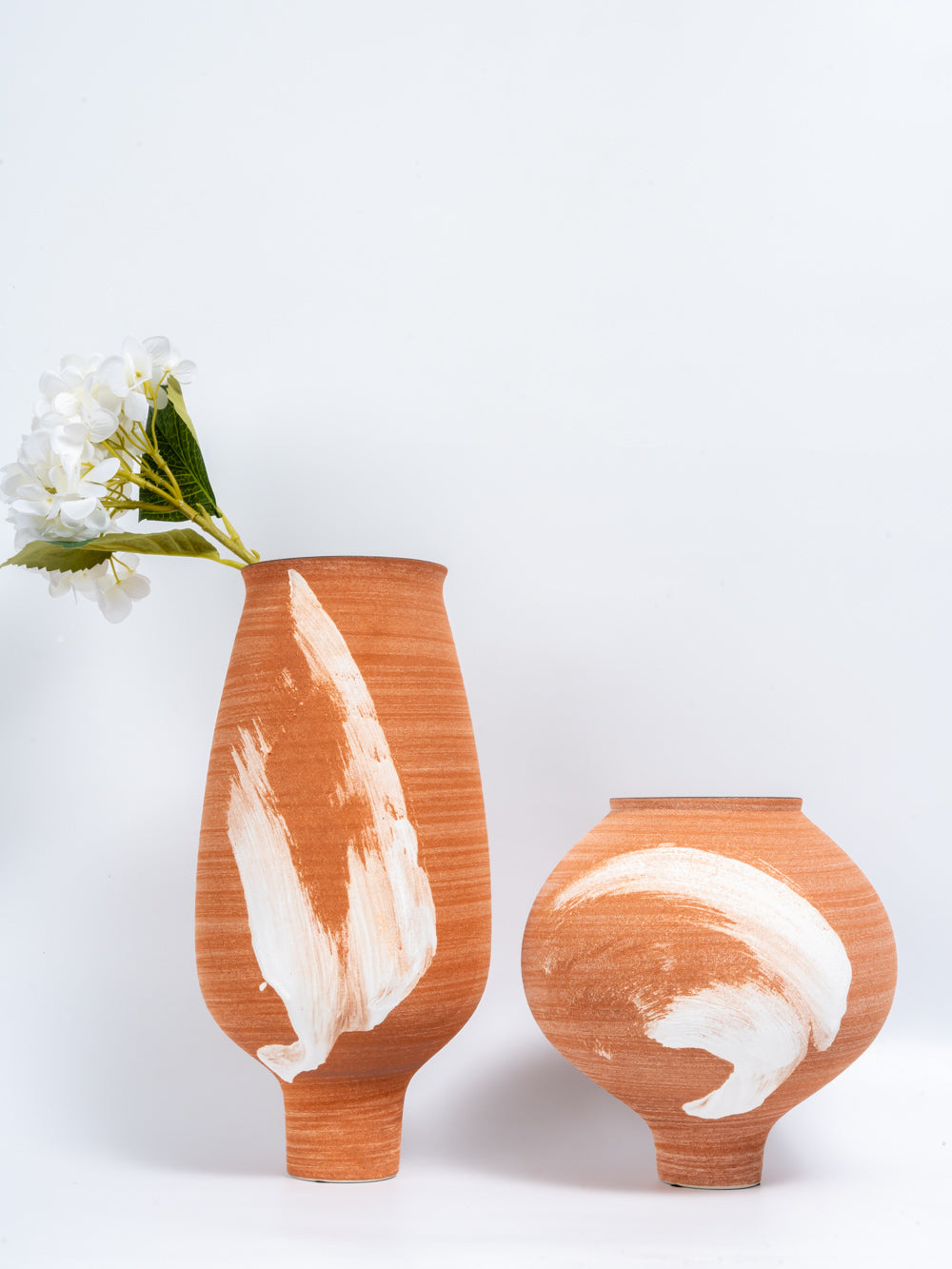 Aydin Ceramic Terracotta Pot Vase Tall