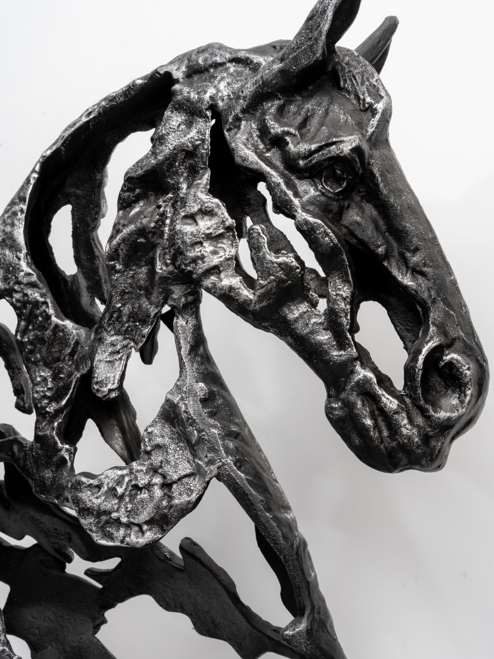Luxe Abstract Phantom Stallion Silhouette Sculpture
