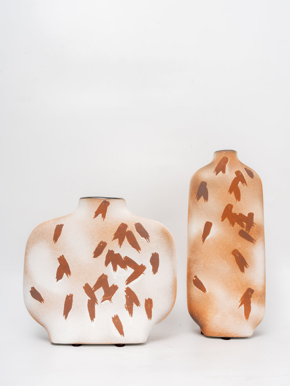 Terra Mark Abstract Wide Ceramic Vase