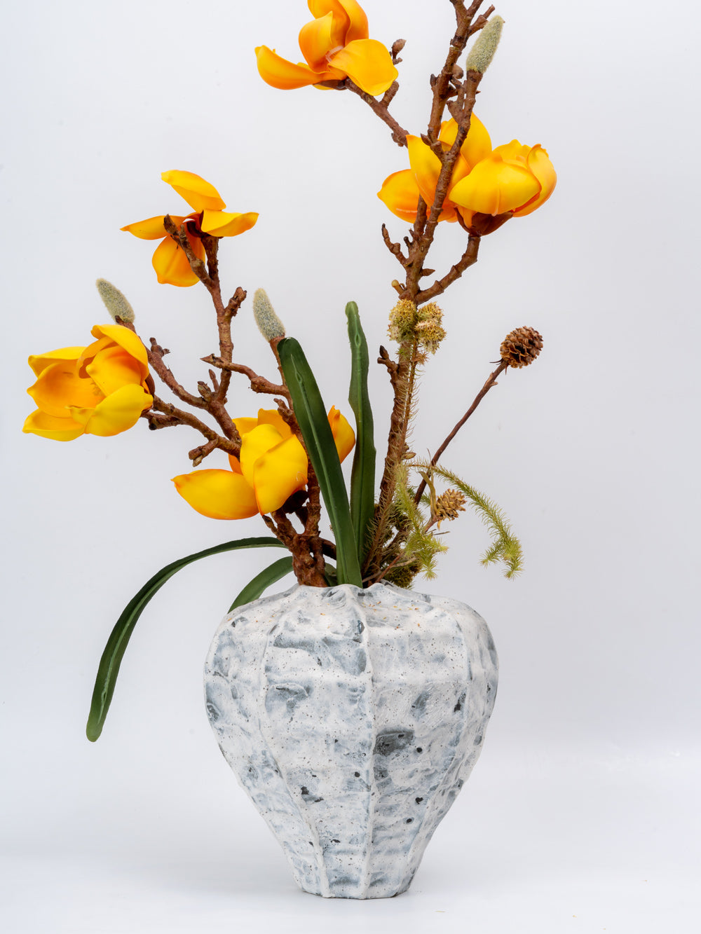 Stonewashed Pod Petite Ceramic Vase