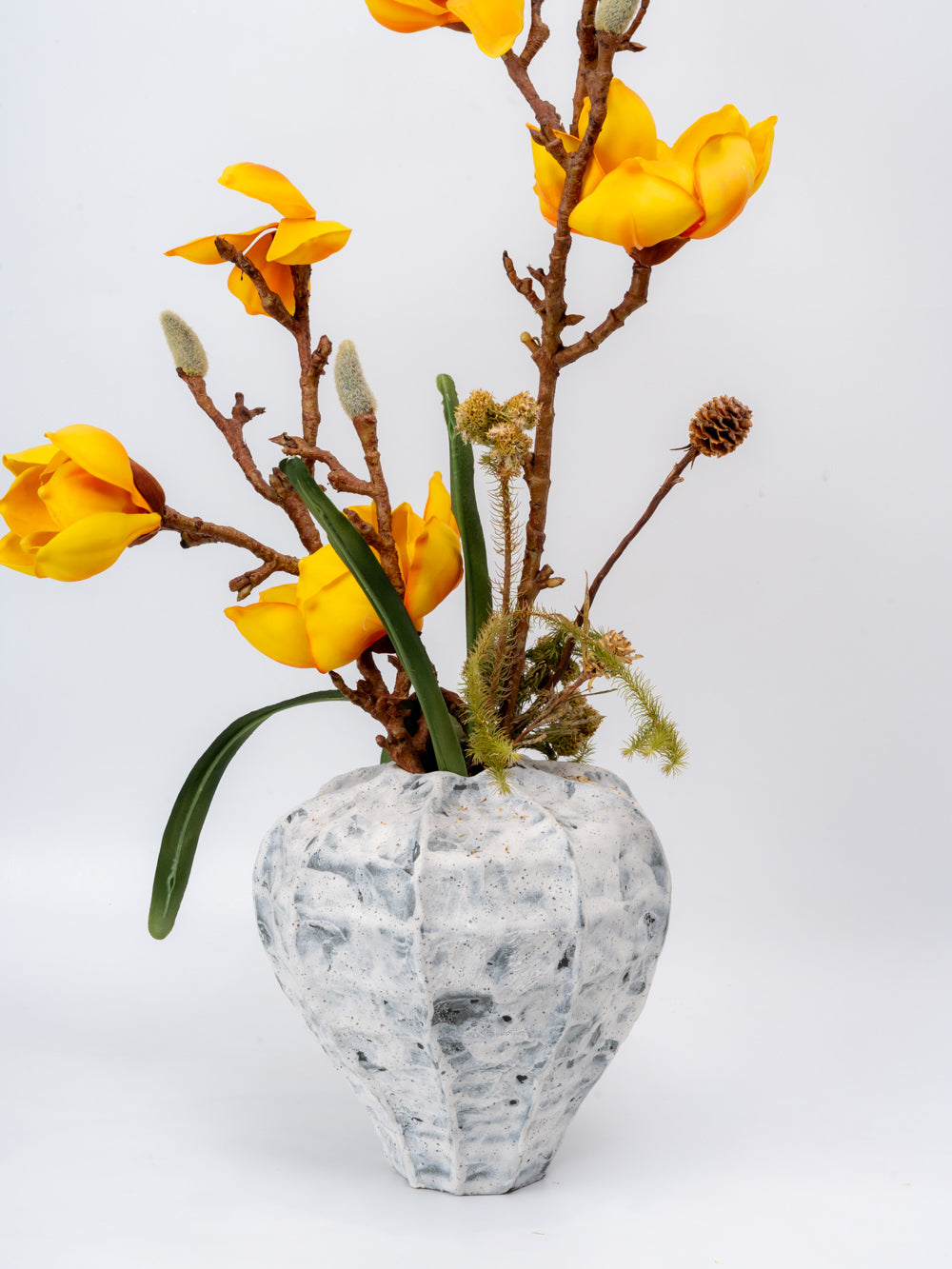 Stonewashed Pod Petite Ceramic Vase