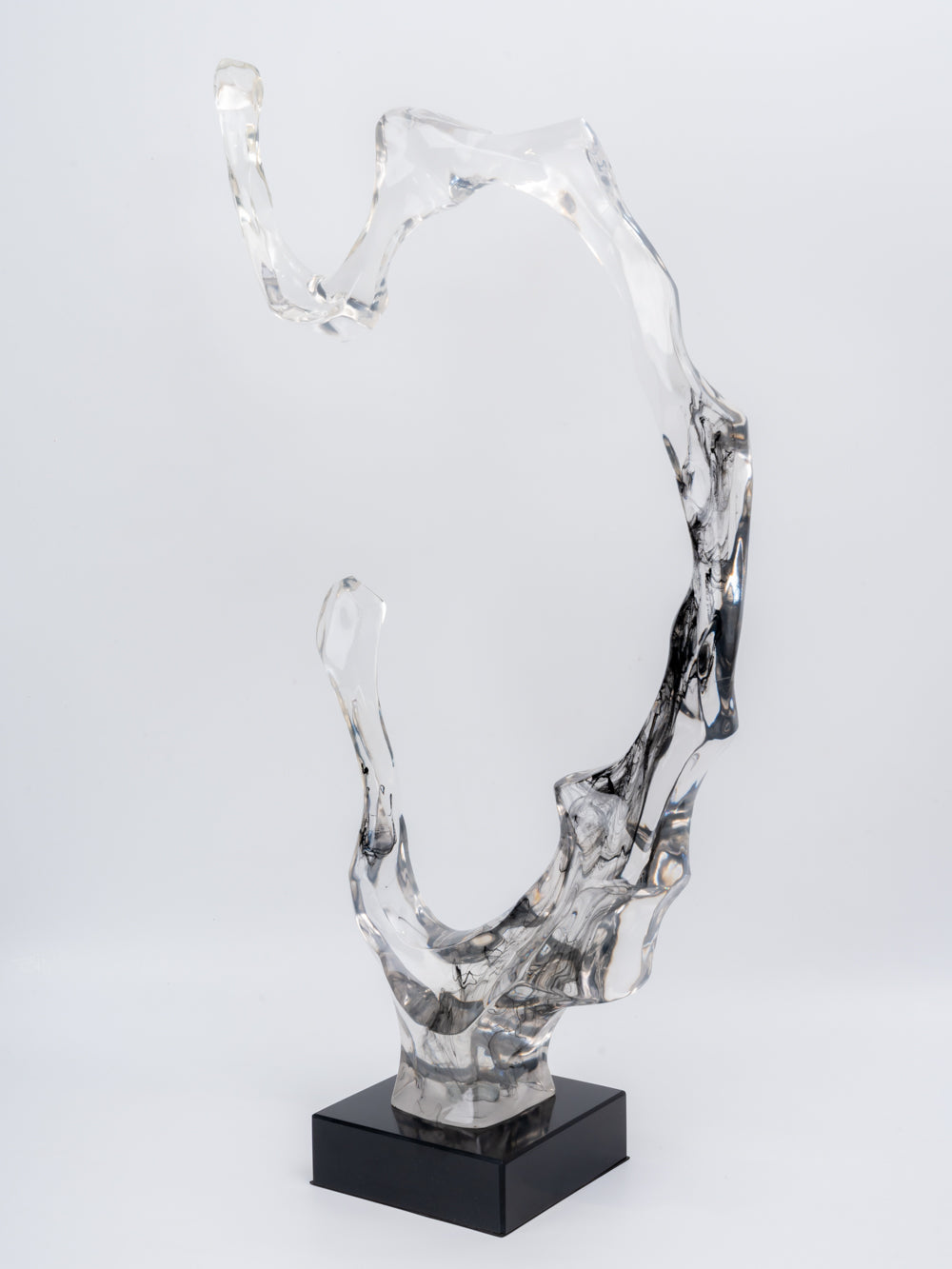 Luxe Crystal Wave Abstract Sculpture