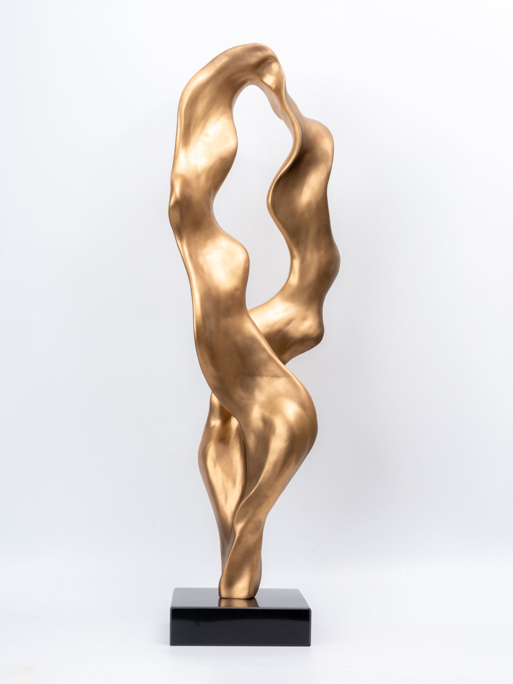 Luxe Golden Flow Abstract Sculpture