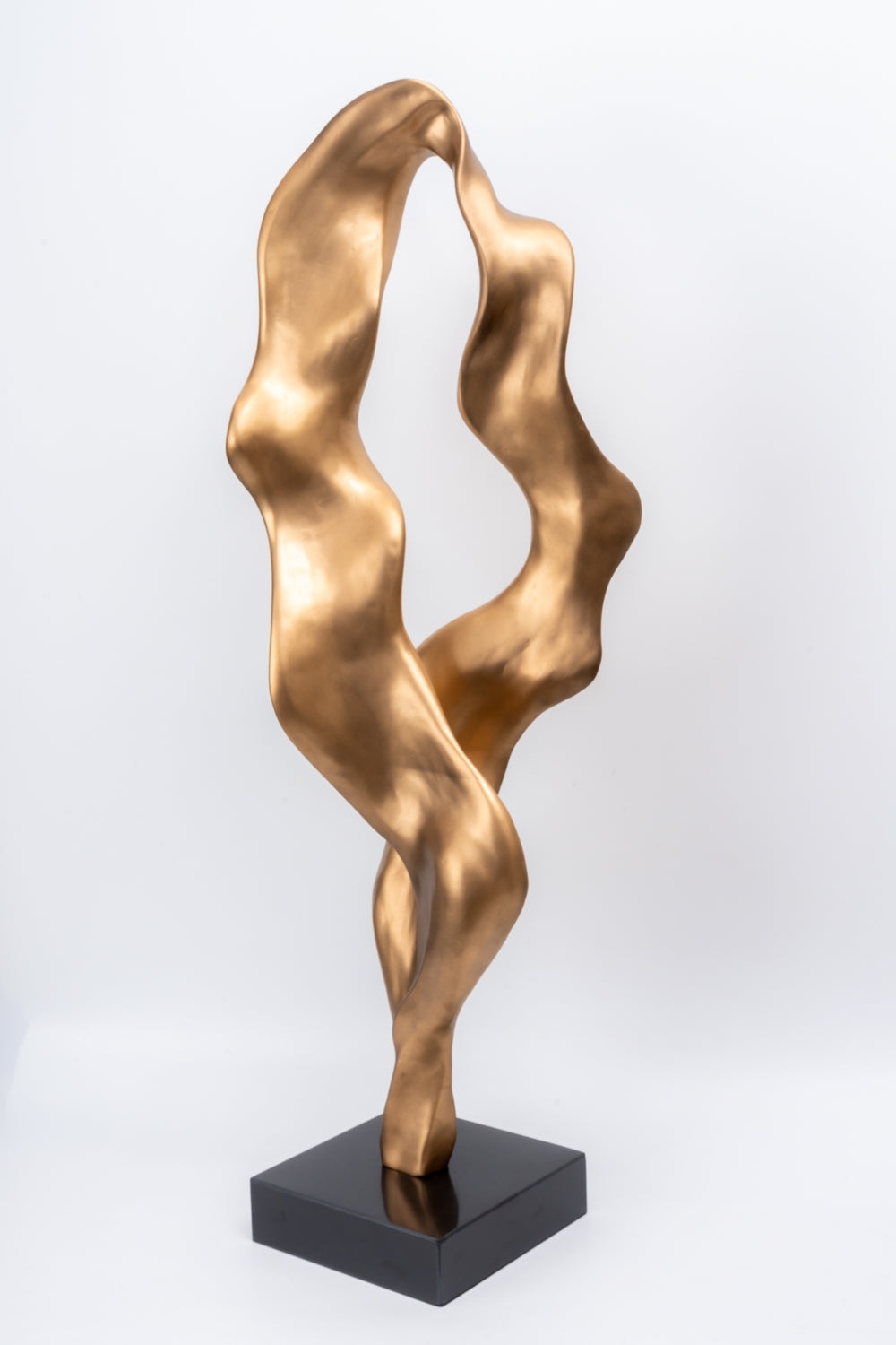 Luxe Golden Flow Abstract Sculpture