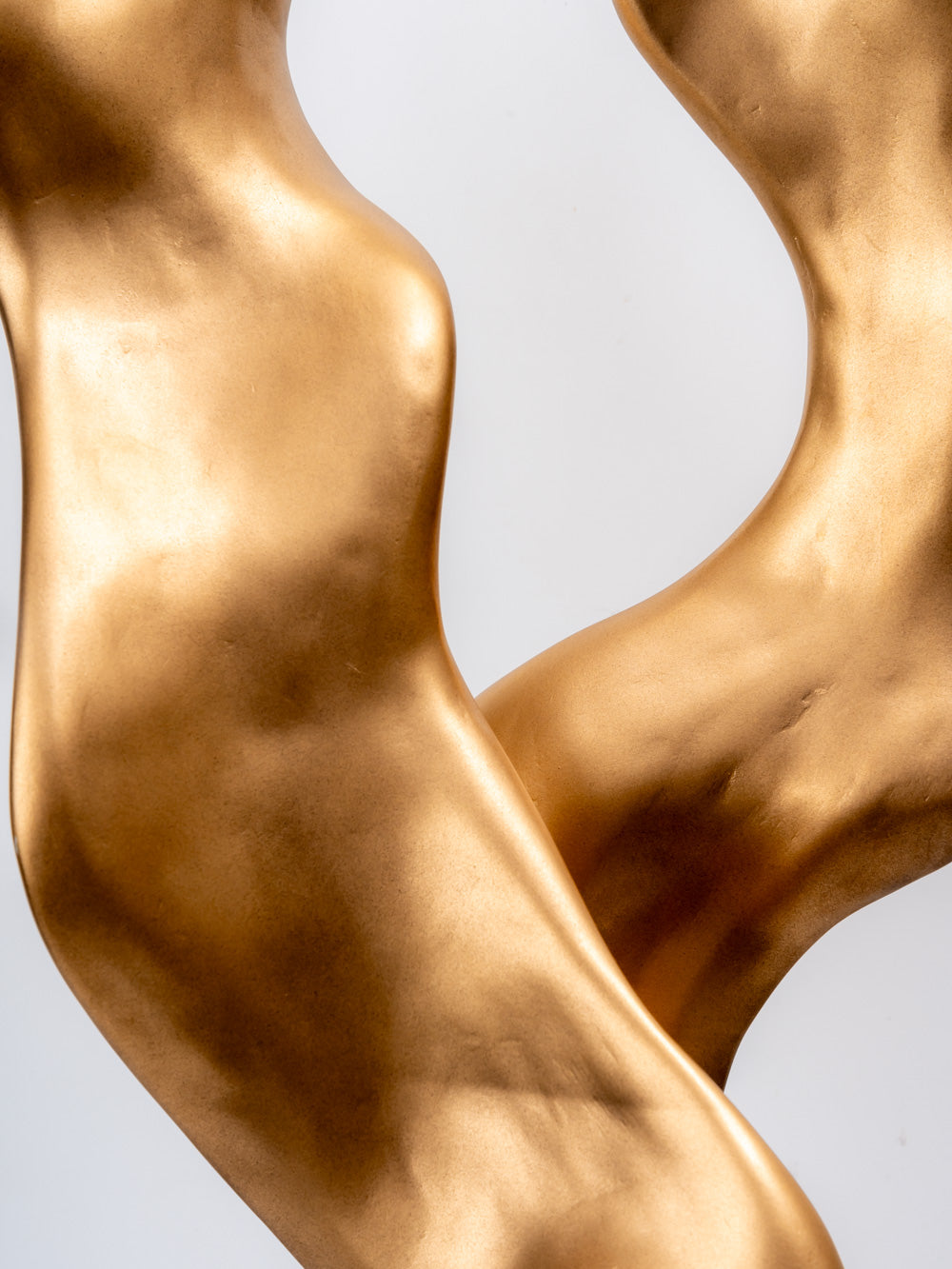 Luxe Golden Flow Abstract Sculpture