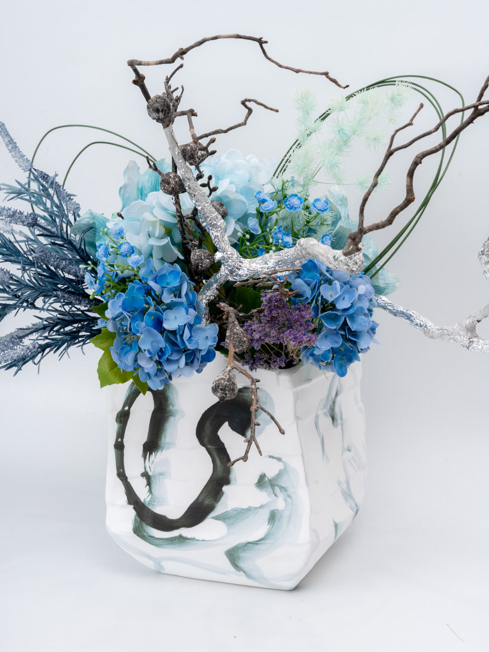 Abstract Brushstroke Relic Vase