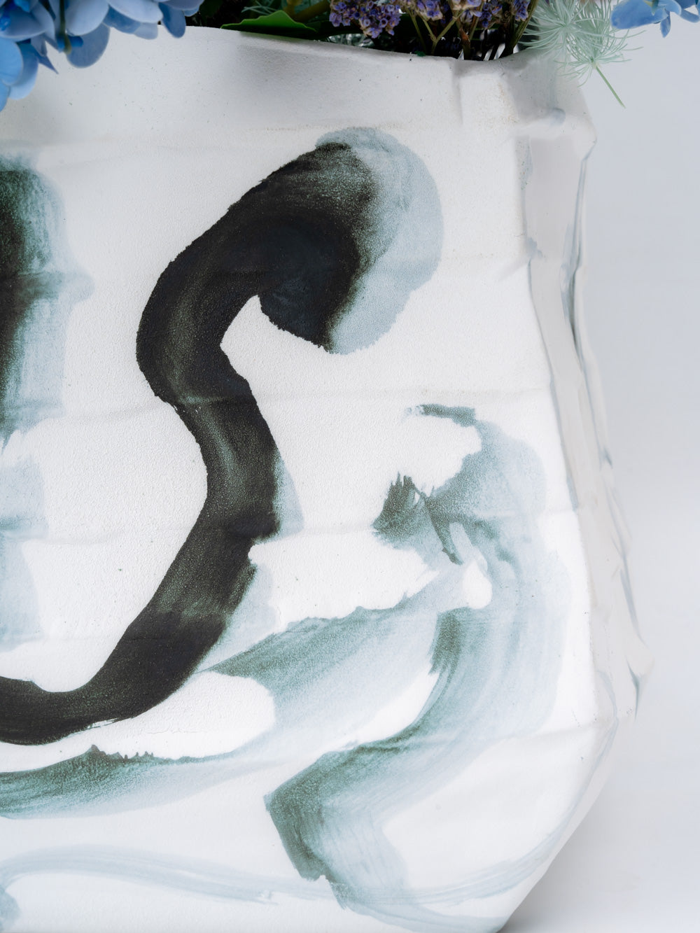 Abstract Brushstroke Relic Vase