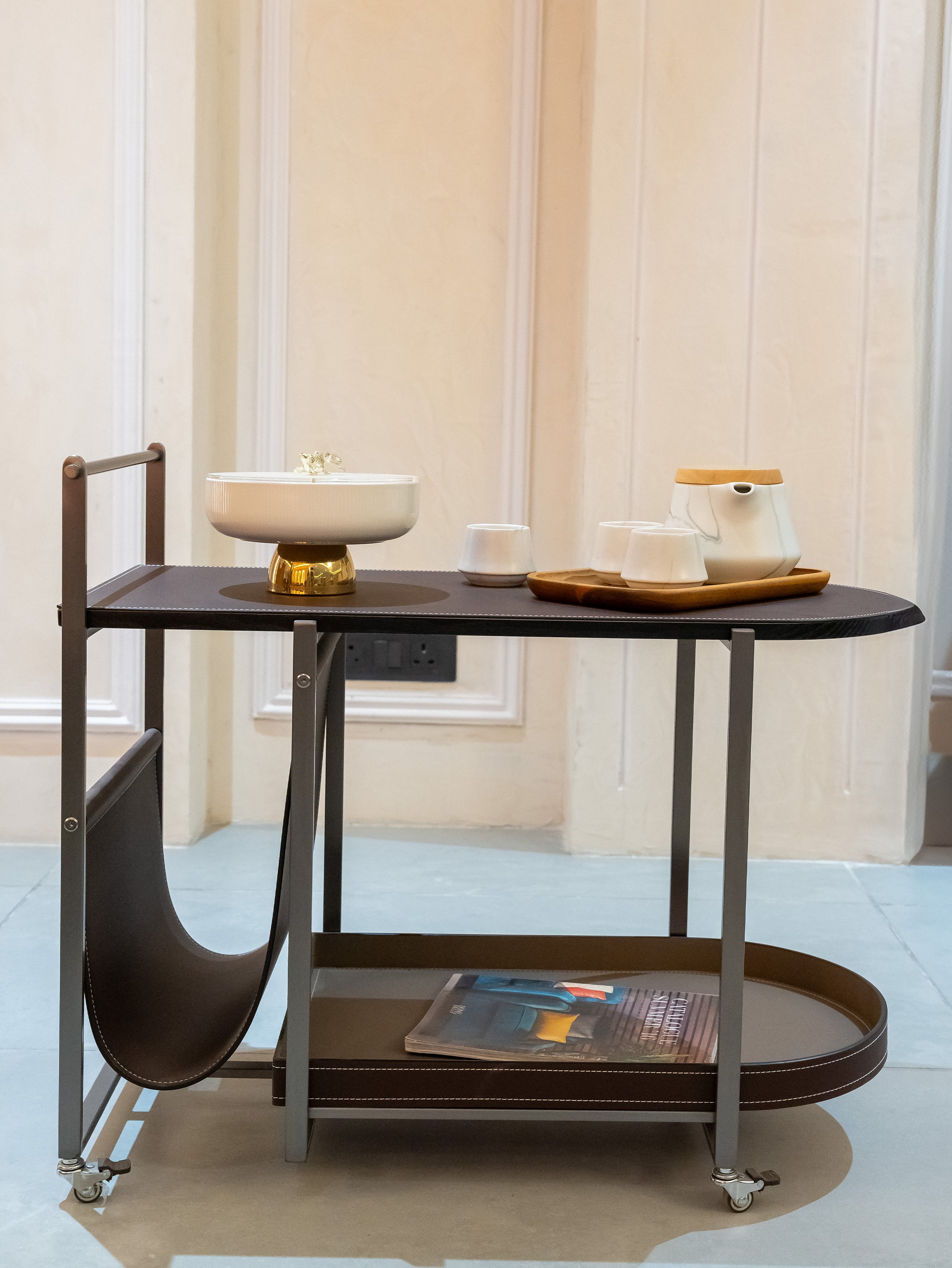 Luxe port Tray Table Trolley