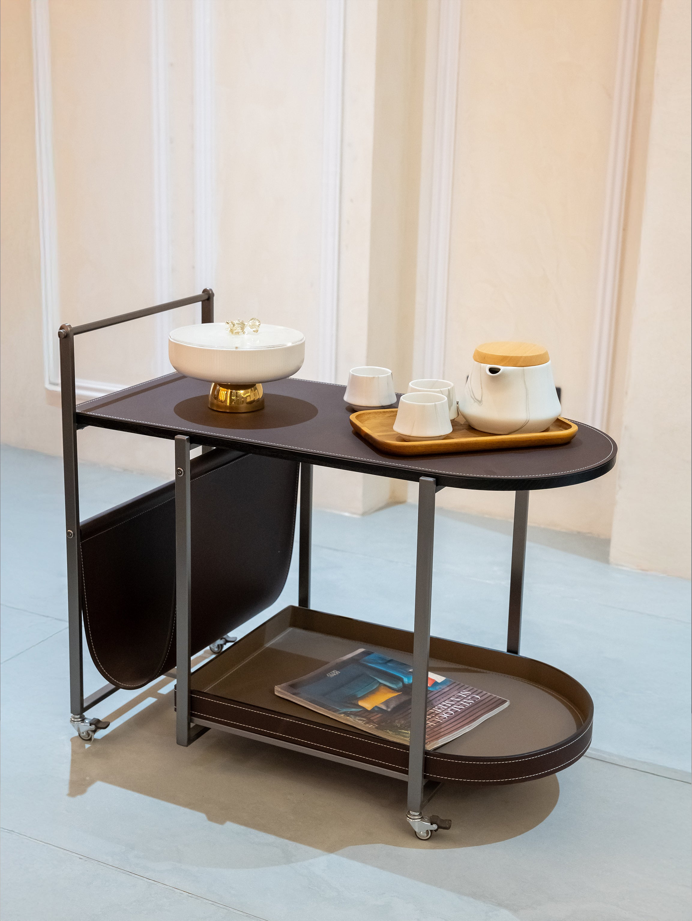 Luxe port Tray Table Trolley