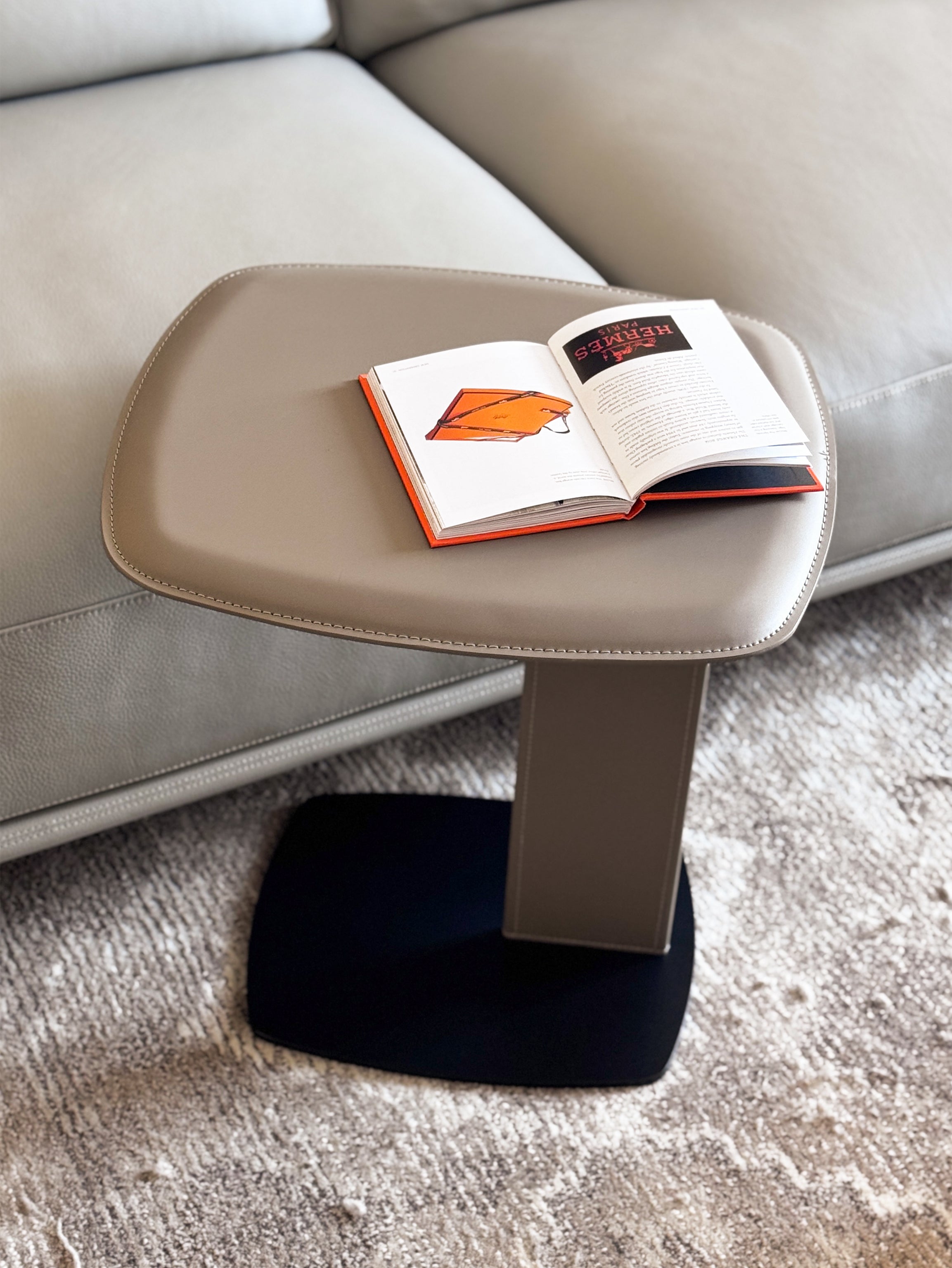 Elan Brown Black Tray Side Table