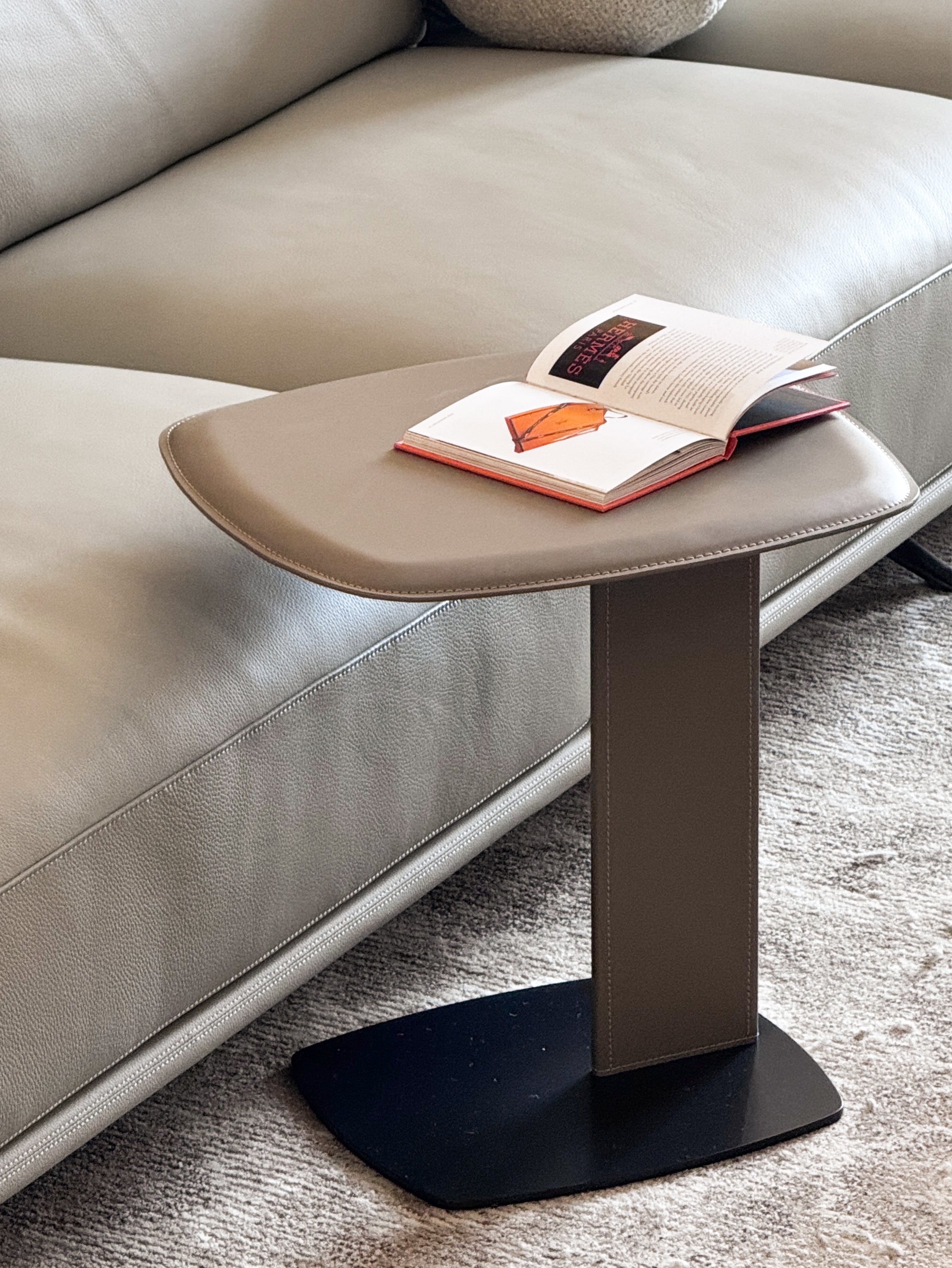 Elan Brown Black Tray Side Table