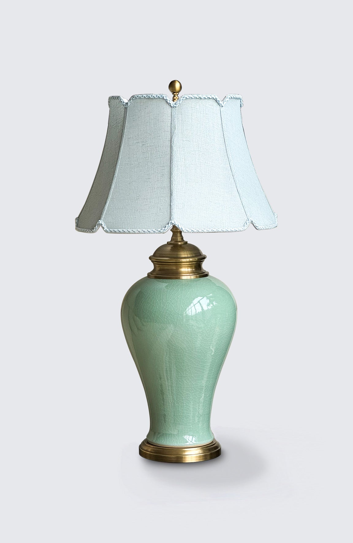Mason Sage Green Solid Ceramic Table Lamp