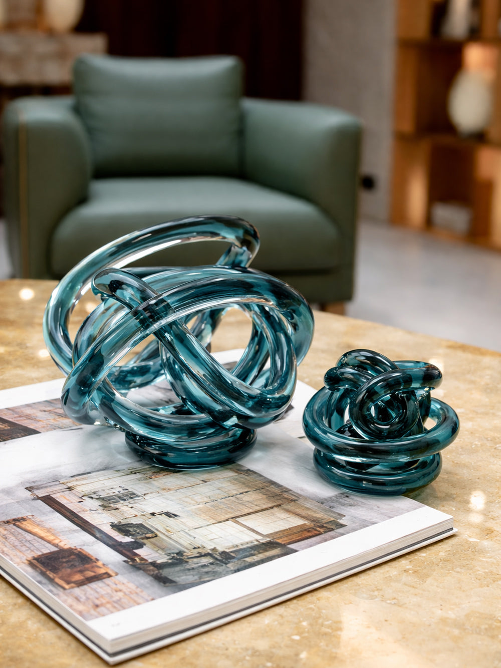 Elara Glass Knot Set of 2