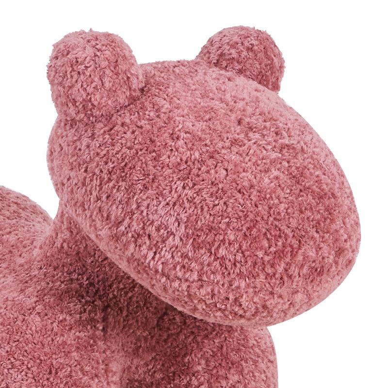 Élio Big Pony Boucle Stool - Dusty Rose Pink